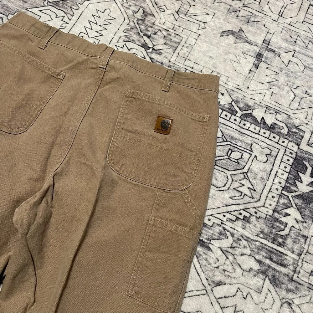 Vtg Carhartt Pants Cargo Carpenter B151 Original Dungaree Fit Mens Size 38x36